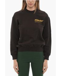 Ambush - Brushed Cotton Crew-Neck Sweatshirt With Printed Logo - Lyst