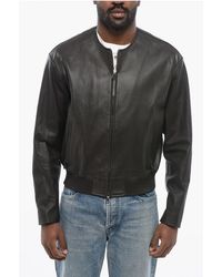 Dolce & Gabbana - Lambskin Zip-Up Bomber Jacket - Lyst