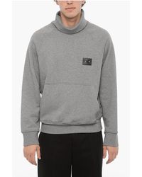Neil Barrett - Cotton Iconic Piercing Turtleneck Sweatshirt - Lyst