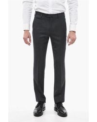 Corneliani - 4 Pocket Virgin Wool Pants With Belt Loops - Lyst