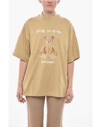 Palm Angels - Cotton Loose-Fit T-Shirt Bear - Lyst