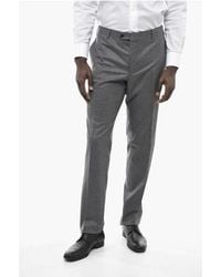 Corneliani - Virgin Wool Academy Pants With Belt Loops - Lyst