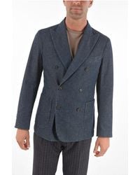 Corneliani - Cc Collection Side Vents Peak Lapel Patch Pocket Double-Brea - Lyst
