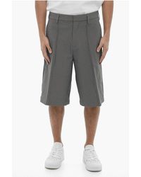 Neil Barrett - Straight Leg Shorts With Belt Loops - Lyst