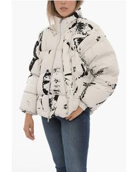 Y-3 - Adidas Two-Tone Down Jacket With Velvet Details - Lyst