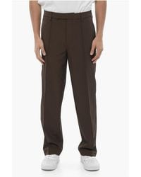Neil Barrett - Pintuck Slim Fit Straight-Leg Trousers - Lyst