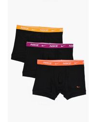 Nike - Set 3 Pairs Of Stretch Cotton Boxers With Logoed Elastic Ban - Lyst