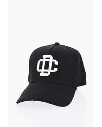 DSquared² - Cotton Twill Baseball Cap With Raised Detail - Lyst