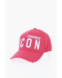 DSquared² - Icon Vintage-Effect Baseball Cap With Raised Embroidery - Lyst
