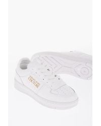 Versace - Jeans Couture Leather Meyssa Low-Top Sneakers With Glitter L - Lyst