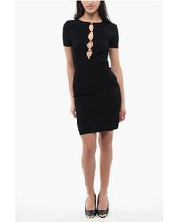 DSquared² - Knitted Cut-Out Dress With Pearls - Lyst