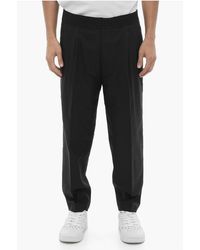 Neil Barrett - Double-Pleat Slim Fit Pants With Elastic Waistband - Lyst