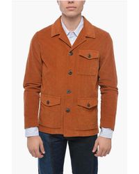 Altea - Corduroy Overshirt Derby With Utility Pockets - Lyst