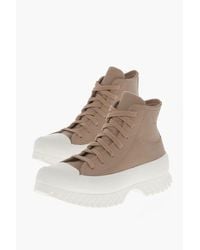 Converse - All Star Chuck Taylor Texture Leather High-Top Sneakers - Lyst