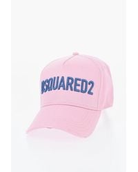 DSquared² - Vintage-Effect Baseball Cap With Raised Logo - Lyst