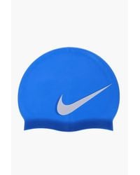 Nike - Swim Silicone Big Swoosh Pool Cap With Contrasting Logo - Lyst