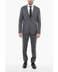 Corneliani - Cc Collection Unlined Pin Check Suit With Patch Pockets - Lyst