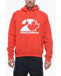 DSquared² - Cool Fit Hoodie Sweatshirt With Logo Print - Lyst