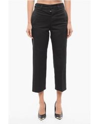 Department 5 - Cropped Fit Chinos Pants With Belt Loops - Lyst