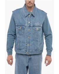 J.Press - Sleeveless Denim Jacket With Golden-Buttons - Lyst