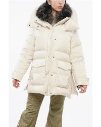 Yves Salomon - Army Quilted Down Jacket With Fur - Lyst