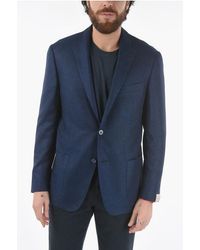 Corneliani - Silk Gate Side Vents Patch Pocket 2-Button Blazer - Lyst