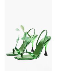 3Juin - Patent Leather Sandals With Feather Detail 10Cm - Lyst