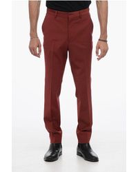 AllSaints - Wool Blend Hidden Closure Pants - Lyst