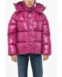 Aspesi - Nylon Gummo Down Jacket With Hood - Lyst