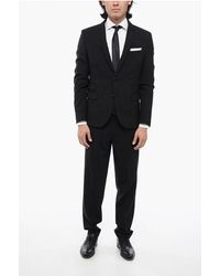 Neil Barrett - Virgin Wool Blend Ruffalo Slim Fit Suit With Notch Lapel - Lyst