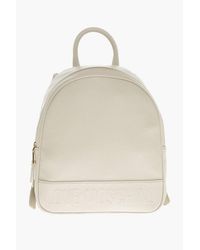 Moschino - Love Pebbled Faux Leather Backpack With Embossed Logo - Lyst