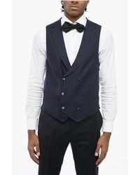 Corneliani - Cc Collection Double-Breasted Jacquard Fabric Vest - Lyst