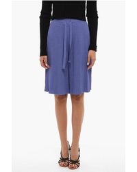 Aeron - Ribbed Knitted Shorts With Drawstring Waist - Lyst