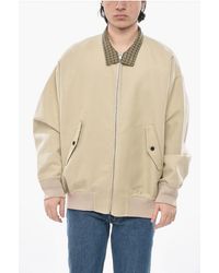 Givenchy - Cotton-Blend Bomber With Check Details - Lyst