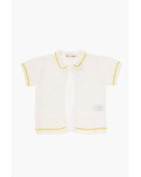 Bonpoint - Solid Crochet Cardigan - Lyst