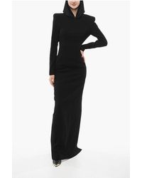Monot - Hooded Long Dress With Back Slit - Lyst