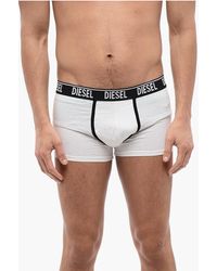 DIESEL - Set Of 2 Stretch Cotton Boxer With Logoed Elastic Band - Lyst
