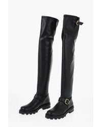 Jimmy Choo - Over The Knee Biker Boots With Carrion Sole - Lyst