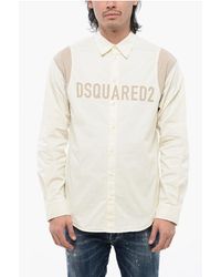 DSquared² - Two-Toned Varsity Short With Logo Print - Lyst