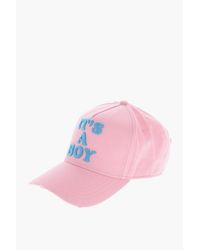DSquared² - Cotton Gabardine Baseball Cap It's A Boy With Raised Embroid Size One - Lyst