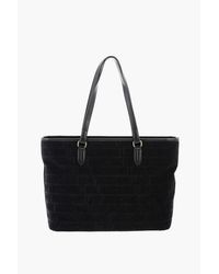 Moschino - Love Faux Leather And Sponge Tote Bag With Embossed Logo - Lyst