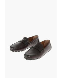 ZEGNA - Ez Luxury Leather Driving Loafer - Lyst