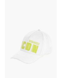DSquared² - Cotton Baseball Cap Icon With Faded Print - Lyst