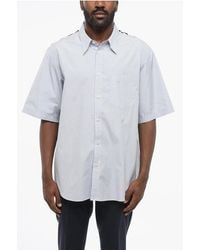 Gucci - Cotton Button-Down Shirt With Silk Back - Lyst