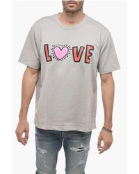 JUNYA WATANABE COMME DES GARCON - Crewneck Love Printed T-Shirt - Lyst