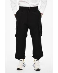 DSquared² - High Waisted Cargo Pants With Zip Details - Lyst