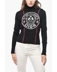 Dior - Turtleneck Usines Wool Sweater - Lyst