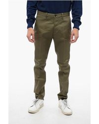 Nine:inthe:morning - Cotton Twill Pants With Hidden Closure - Lyst