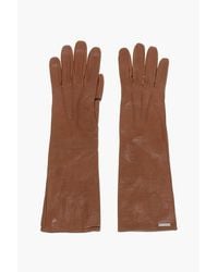 DSquared² - Solid Color Leather Opera Gloves - Lyst