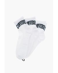 Converse - Embroidered-Logo 3 Pairs Of Socks Set - Lyst